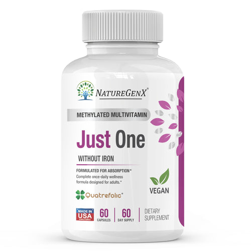 Just One Methylated Multivitamin – Daily Vegan Formula for Bone, Heart, and Metabolic Health