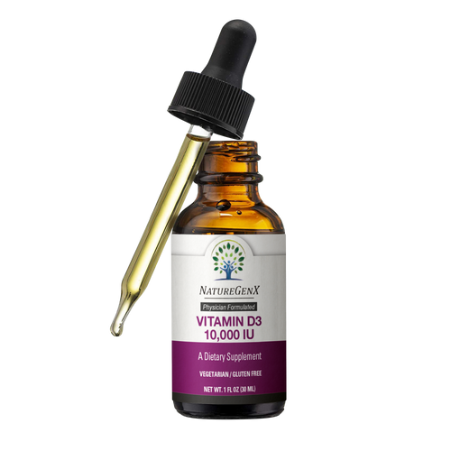Vitamin D3 10,000 IU Liquid - High Potency Supplement for Bone, Heart, and Immune Health | Vegan, Non-GMO