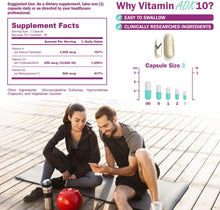 Load image into Gallery viewer, NatureGenX ADK 10 - Vitamin ADK Supplement - 10,000 IU for Bone, Heart &amp; Immunity Support, Non-GMO, Doctor Formulated - 90 Veggie Capsules