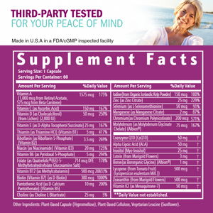 Just One Methylated Multivitamin – Daily Vegan Formula for Bone, Heart, and Metabolic Health
